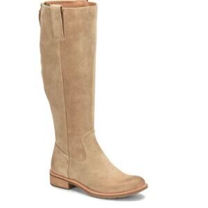 SOFFT NWB Samantha Cashmere Suede Leather Riding Back Zip Boots Size 11